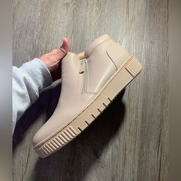SOUL Naturalizer Turner Mid High Top Platform Sneakers Booties Tan Beige Size 12 - Picture 5 of 13